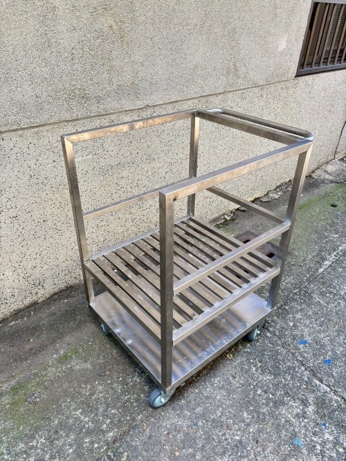 不鏽鋼湯桶推車